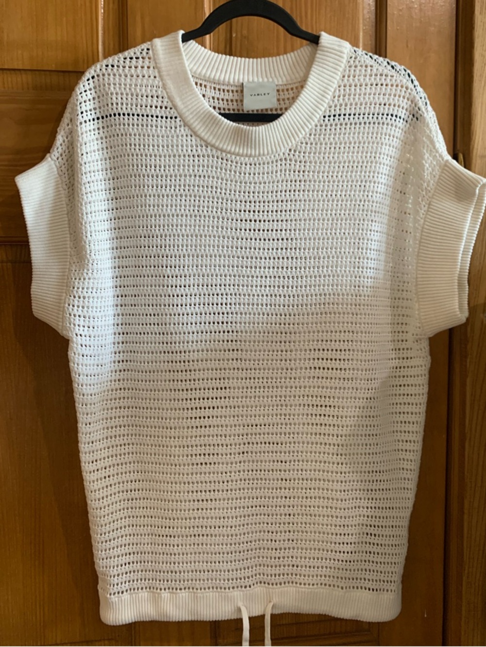 Varley Corvallis Knit Sweater Anthropologie White Open Knit new Without Tags XL - Picture 9 of 12